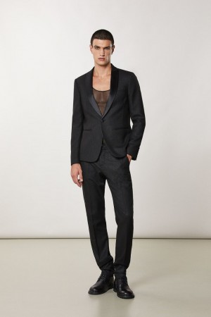 Patrizia Pepe Classic Slim Fit Pants Czarne | 5210STBHO